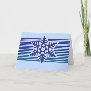 Seasons Greetings snowflake Holiday Card