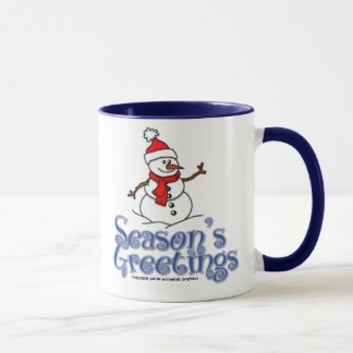 Season's Greetings Snowman Cup