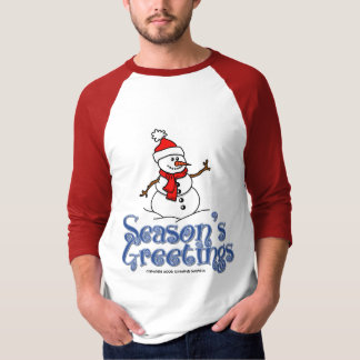 Season's Greetings Snowman T-Shirt