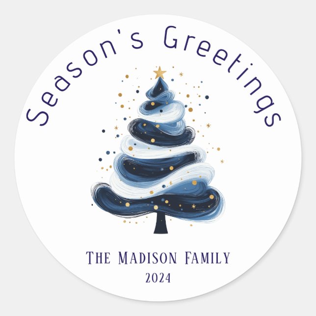 Seasons Greetings Sticker (Front)