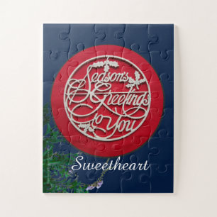 Season's Greetings to You Sweetheart(2) Jigsaw Puzzle