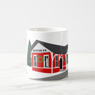 Season's Greetings Train Depot Your Town Year  Coffee Mug