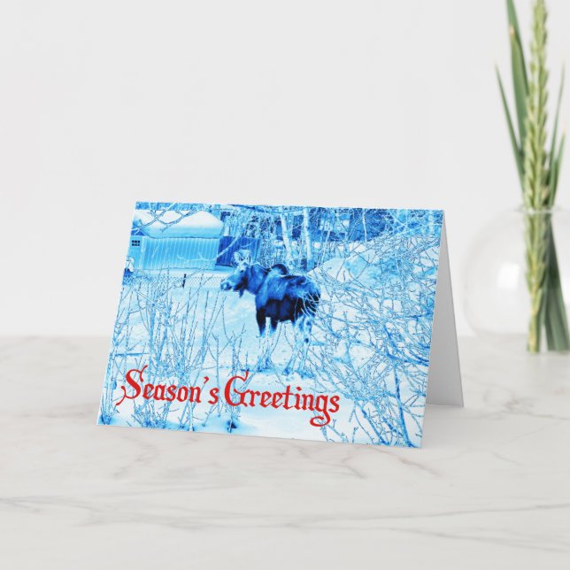 Season's Greetings - Urban Moose Holiday Card (Front)
