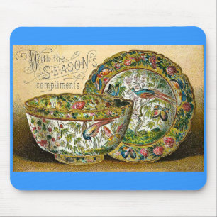 Season's Greetings Vintage Mouse Mat