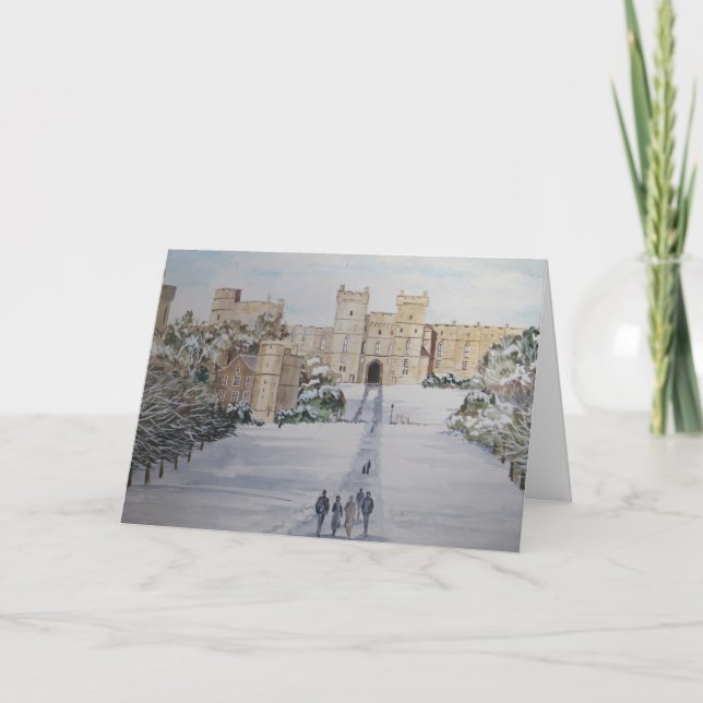 Season's Greetings Windsor Castle Holiday Card (Front)