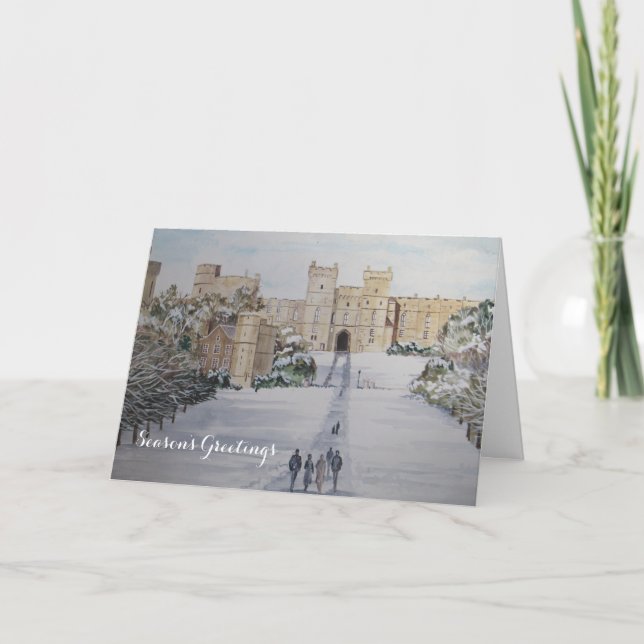 Season's Greetings Windsor Castle Holiday Card (Front)