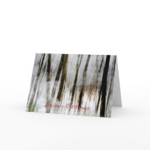 Season's Greetings Winter Abstract Card