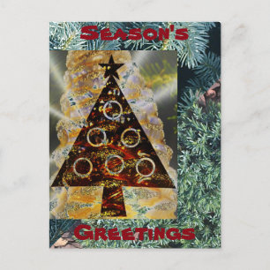 Season's Greetings winter holidays postcard/invite Holiday Postcard