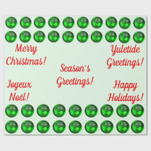 Season's Greetings Wrapping Paper