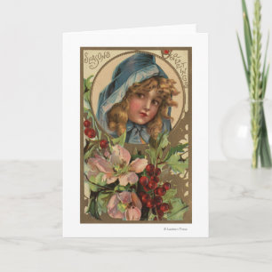 Seasons GreetingsGirl in a Hood Holiday Card