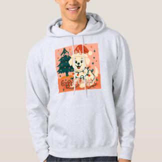 Season's Grrreetings! Funny Santa Dog Hoodie