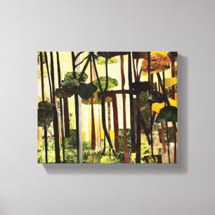 Seasons II. Paper Cutting  by Therese Kramer  Canvas Print