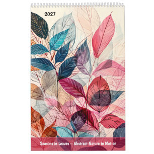 Seasons in Leaves – Abstract Nature in Motion Calendar