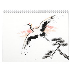 Seasons of Japan Sumi-e Art Calendar