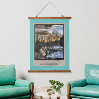 Seasons of our Lives Inspirational Hanging Tapestry