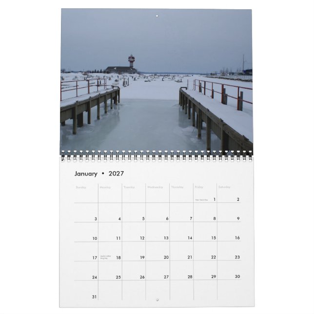 Seasons of Pennsylvania Calendar (Jan 2027)