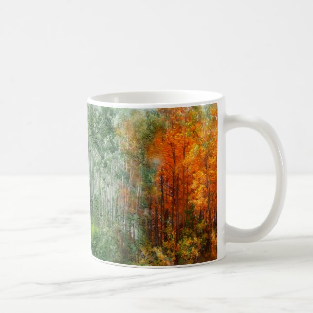 Seasons Of The Aspen Art Mug (Right)