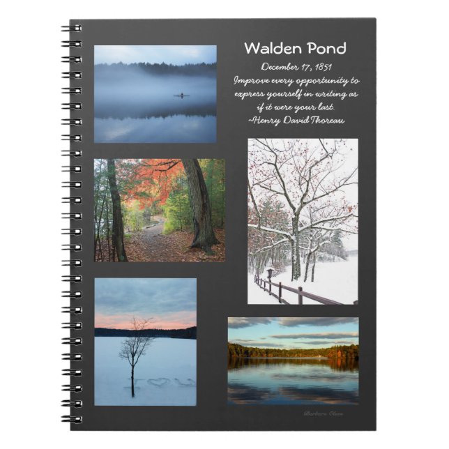 Seasons of Walden Pond Notebook (Front)