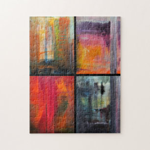 Seasons Painting by Alfred Fox Jigsaw Puzzle