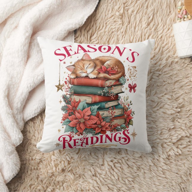 Season's Readings Cosy Kitten  Cushion (Blanket)