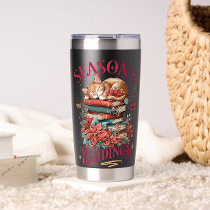Season's Readings Cozy Kitten Insulated Tumbler