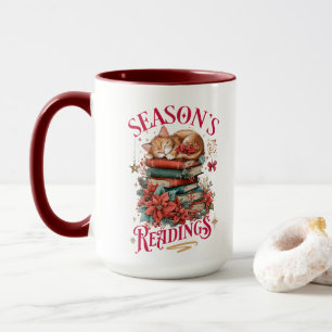 Season's Readings Cozy Kitten  Mug