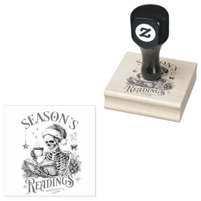 Season's Readings  Rubber Stamp (Stamped)