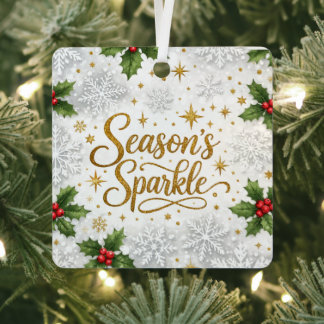 Seasons Sparkle Metal Tree Decoration