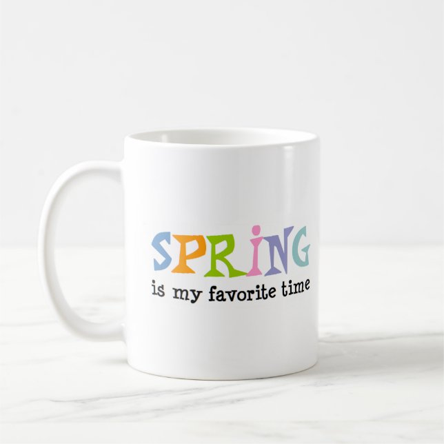 seasons spring favorite time coffee mug (Left)