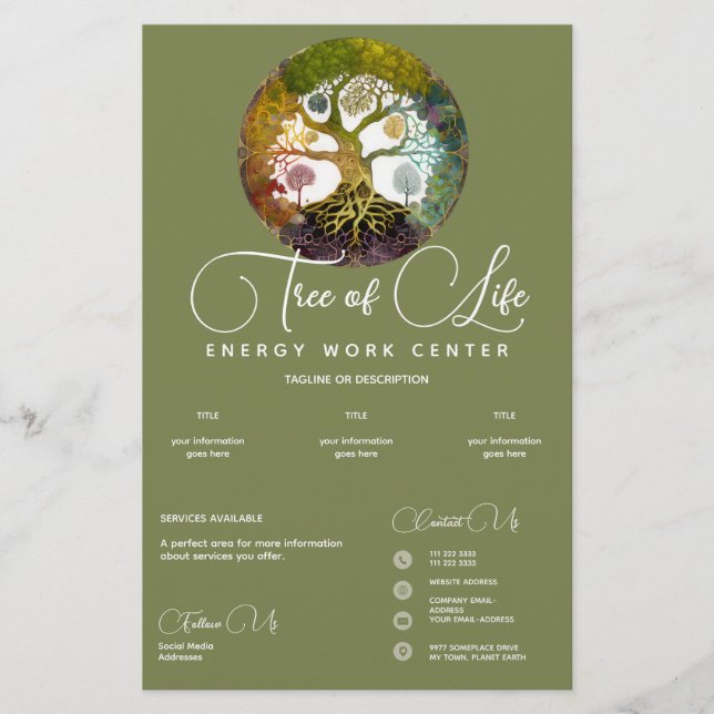 Seasons | Tree of Life Flyer (Front)