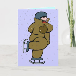 "Seasons Wishes - Skater" Card