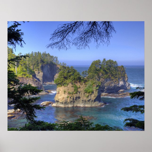 Seastacks, Makah Nation Tribal Lands, Cape Poster (Front)