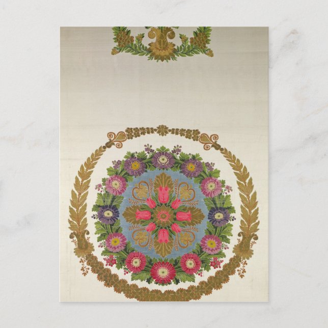 Seat cover by Bissardon, Cousin and Bony, Lyon Postcard (Front)