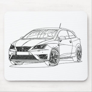 Seat Ibiza Cupra 2016 Mouse Mat