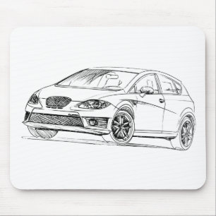 Seat Leon Cupra 2009 Mouse Mat