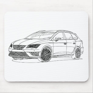 Seat LeonST Cupra 2015 Mouse Mat