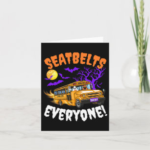 Seatbelts Everyone Magic School Bus Driver Funny H Card