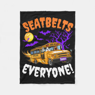 Seatbelts Everyone Magic School Bus Driver Funny H Fleece Blanket