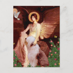 Seated Angel - Old English #1 Postcard