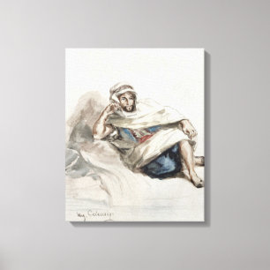 Seated Arab Canvas Print