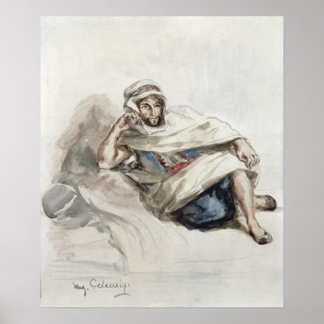Seated Arab Poster (Front)