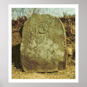 Seated Bodhisattva, Korean, c.985 AD (granite) Poster