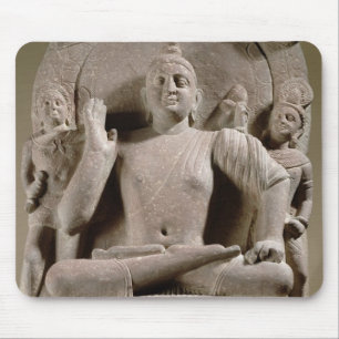 Seated Bodhisattva, Mathura (red sandstone) Mouse Mat