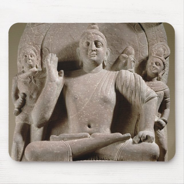 Seated Bodhisattva, Mathura (red sandstone) Mouse Mat (Front)