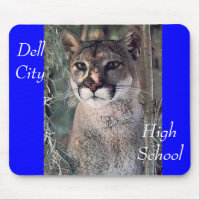 seated cougar, Dell City, High School