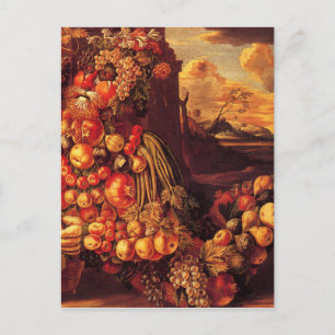 Seated Figure of Summer by Giuseppe Arcimboldo Postcard