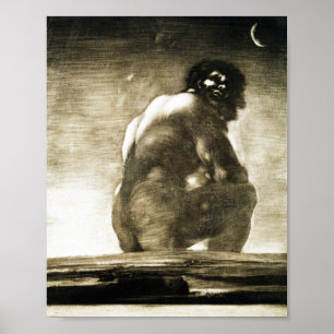Seated Giant painting by Francisco Goya Poster