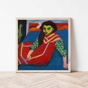 Seated Girl   Ernst Ludwig Kirchner Poster