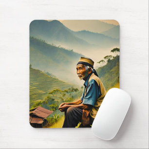 Seated in Serenity Mouse Mat