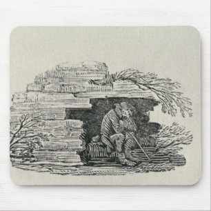 Seated Man Mouse Mat